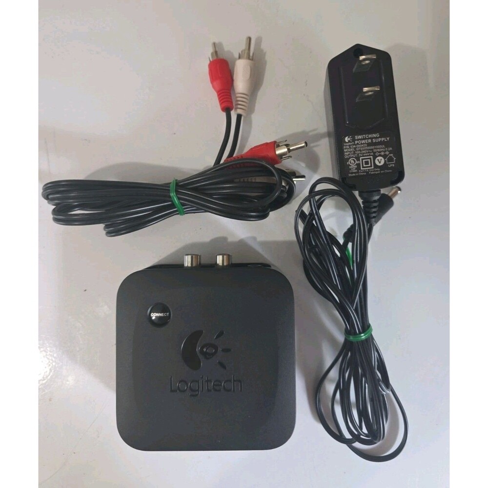 Logitech Bluetooth Audio Adapter S-00113 Wireless Speaker Receiver & AC Adapter